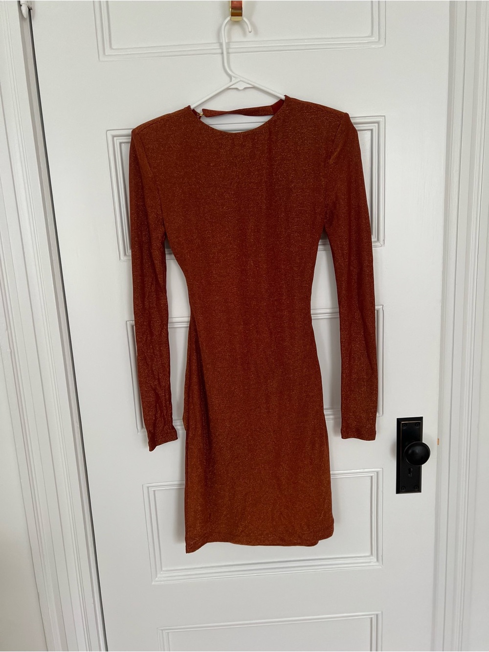 Mishka Copper Long-Sleeve Bodycon Dress Never worn